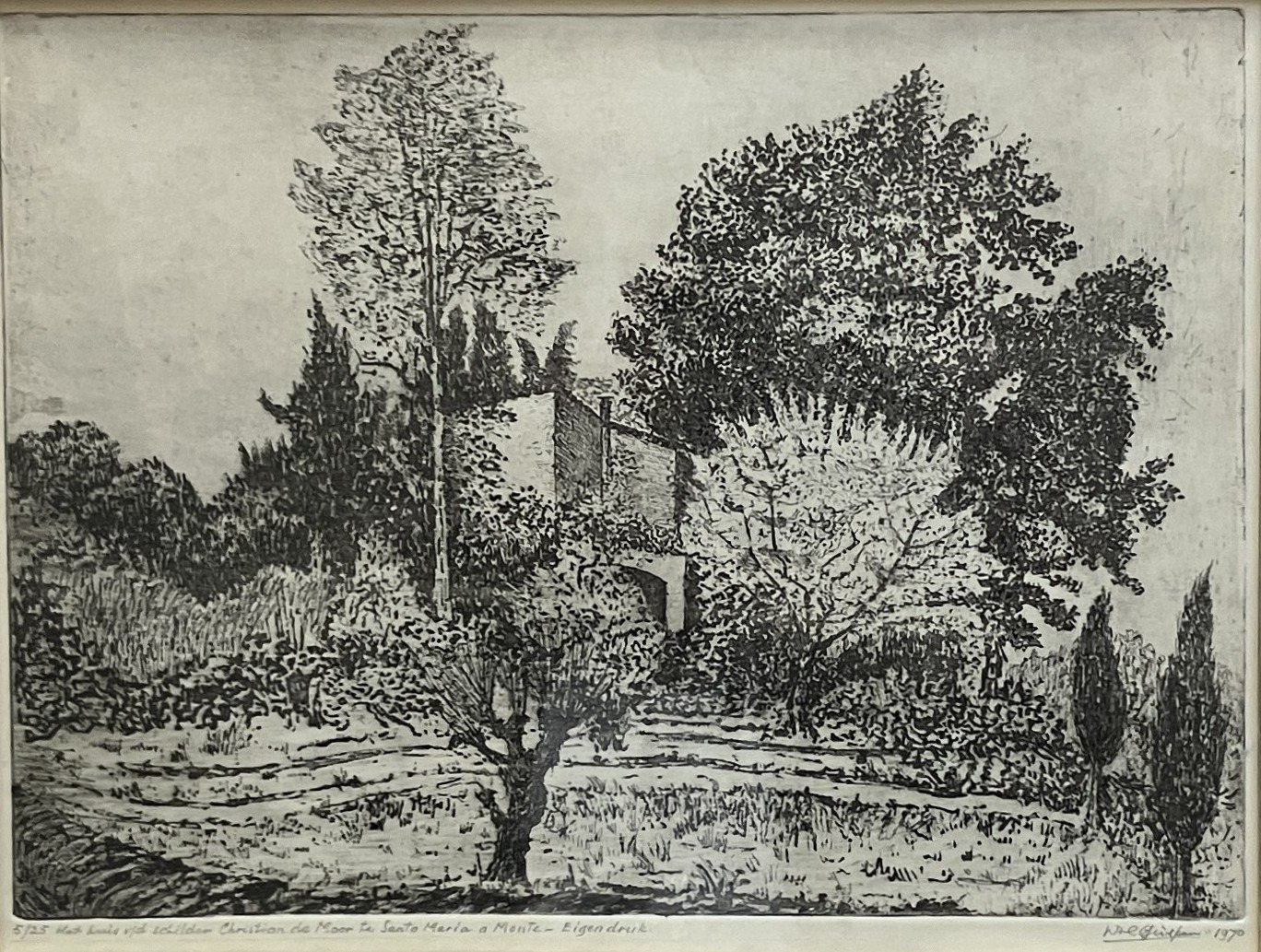 Het huis van de schilder Christiaan de Moor te Sante Maria a Monte